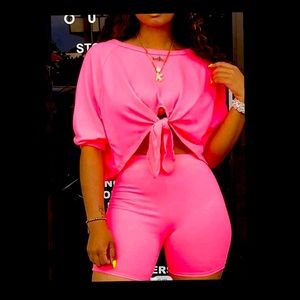 Women two piece short set